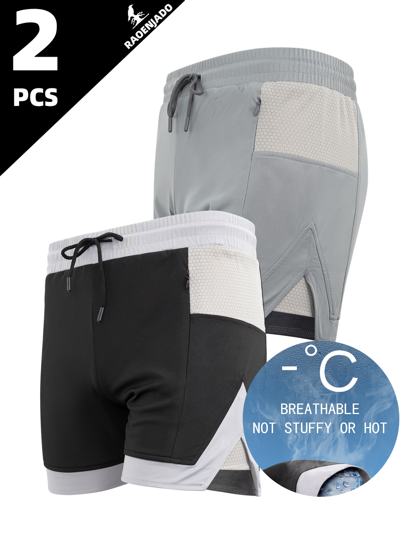 Trunk Breathable Men - Męskie sportowe szorty szybkoschnące, letnie, do