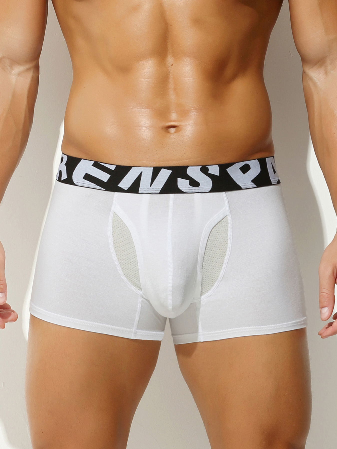 Bamboo Fiber Trunk - Męskie bokserki sportowe z poliestru z