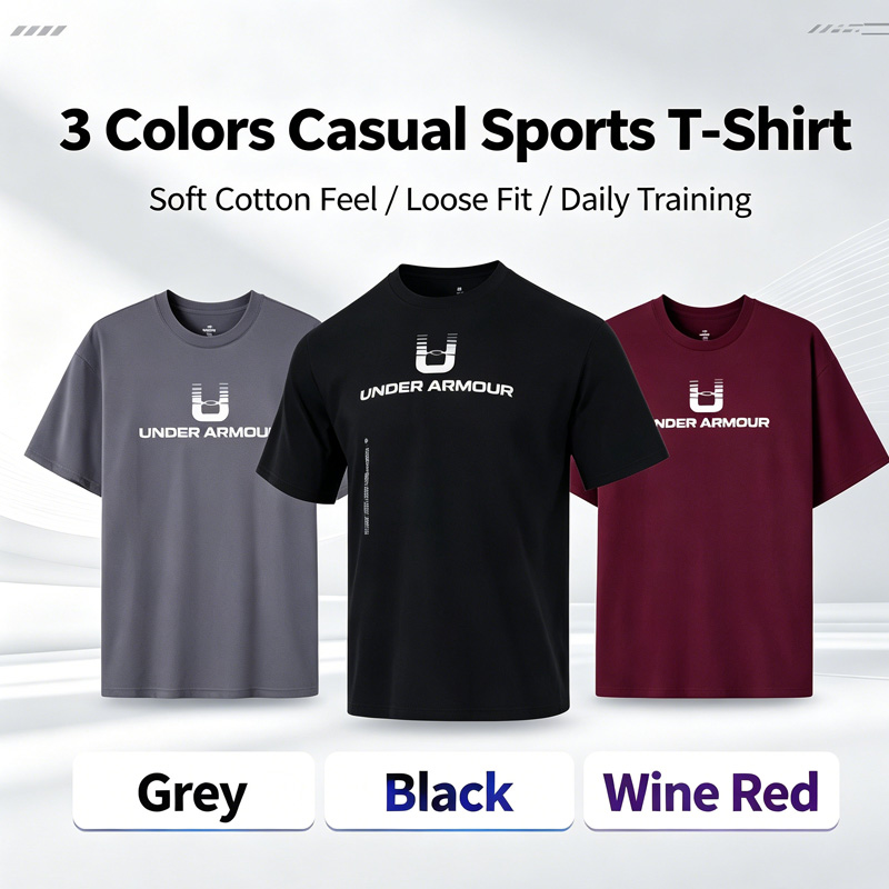 Undershirt Crew Neck - Under Armour Męska Koszulka Sportowa z