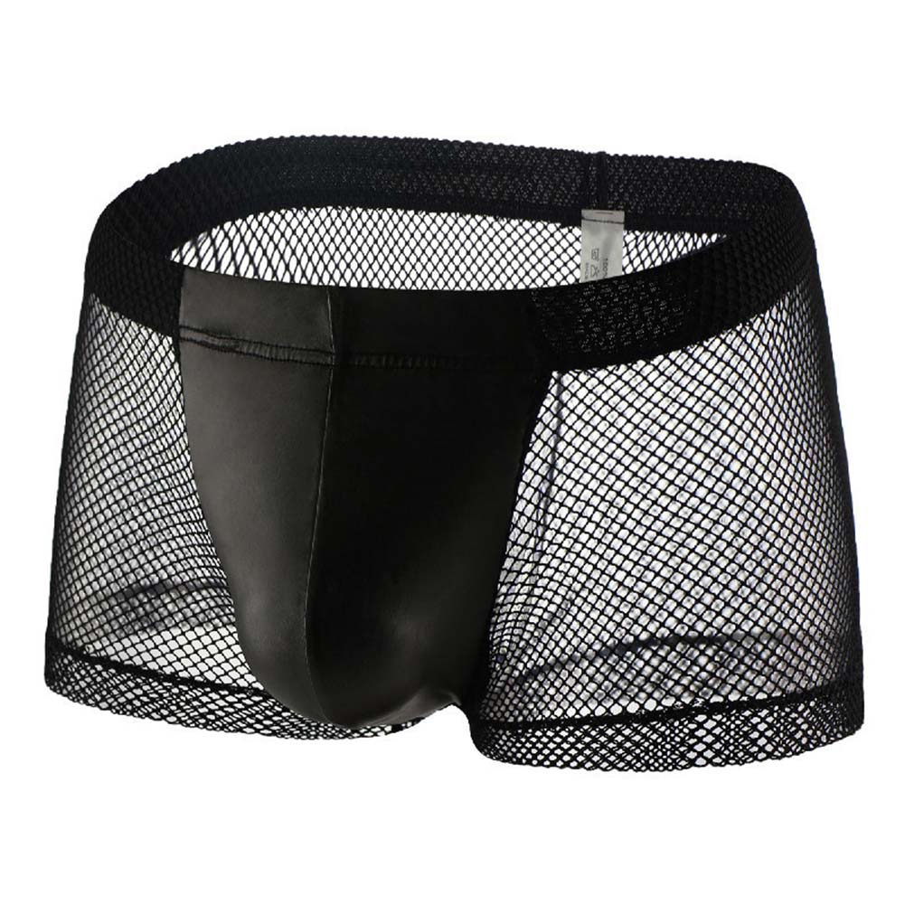 Pouch Boxer Pouch - Męskie bokserki z siateczki, prześwitujące, oddychające,