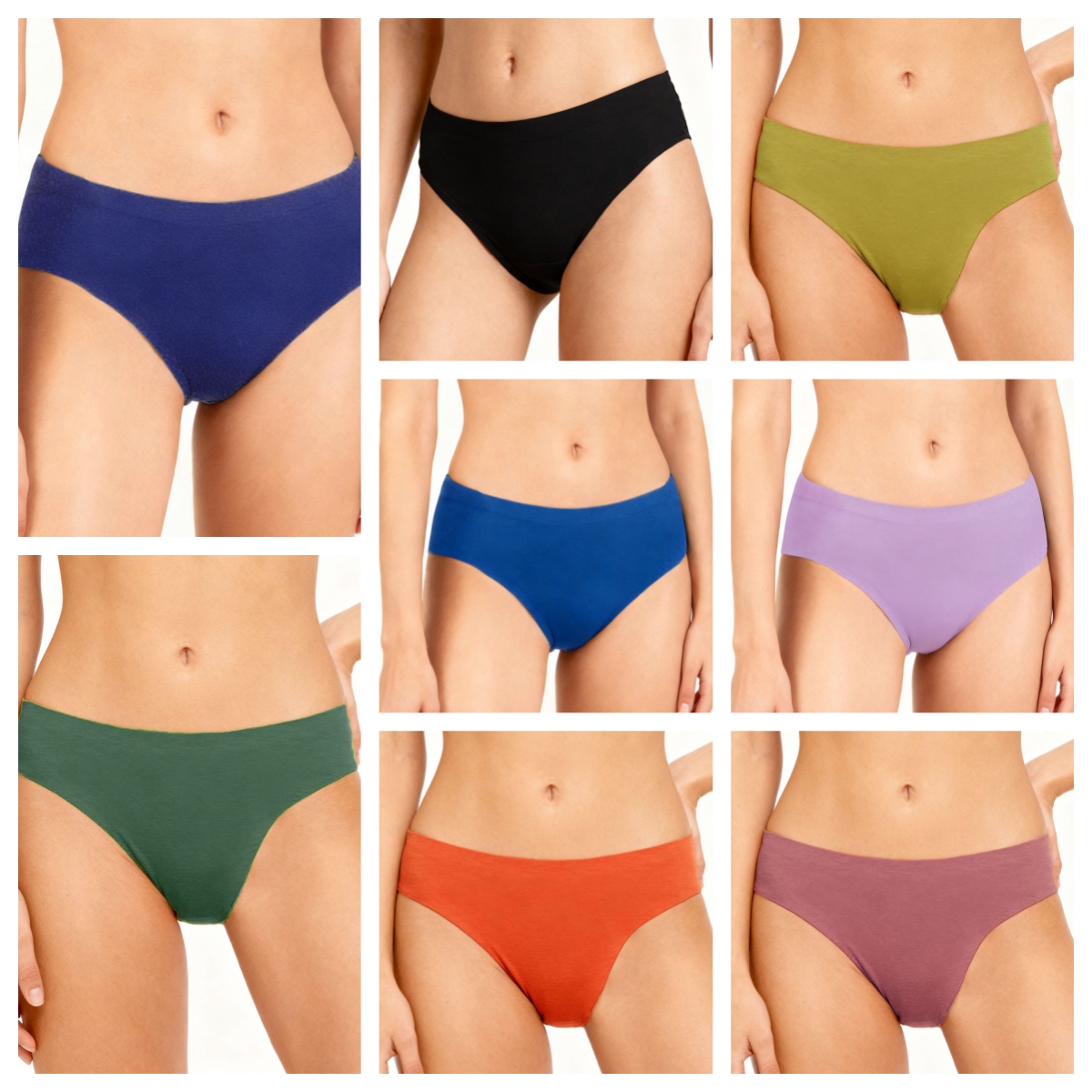 Quick Dry Underwear - Bezszwowe majtki menstruacyjne Zeriluna, miękkie, gładkie,