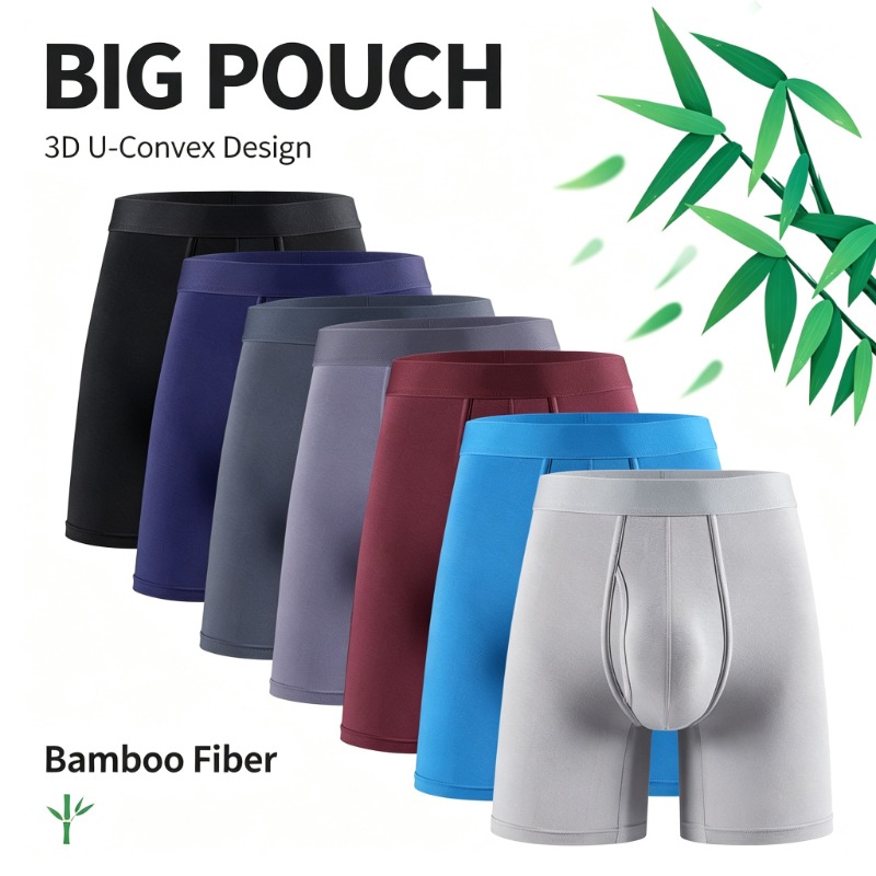 Bamboo Fiber Trunk - Męskie bokserki z włókna bambusowego, oddychająca