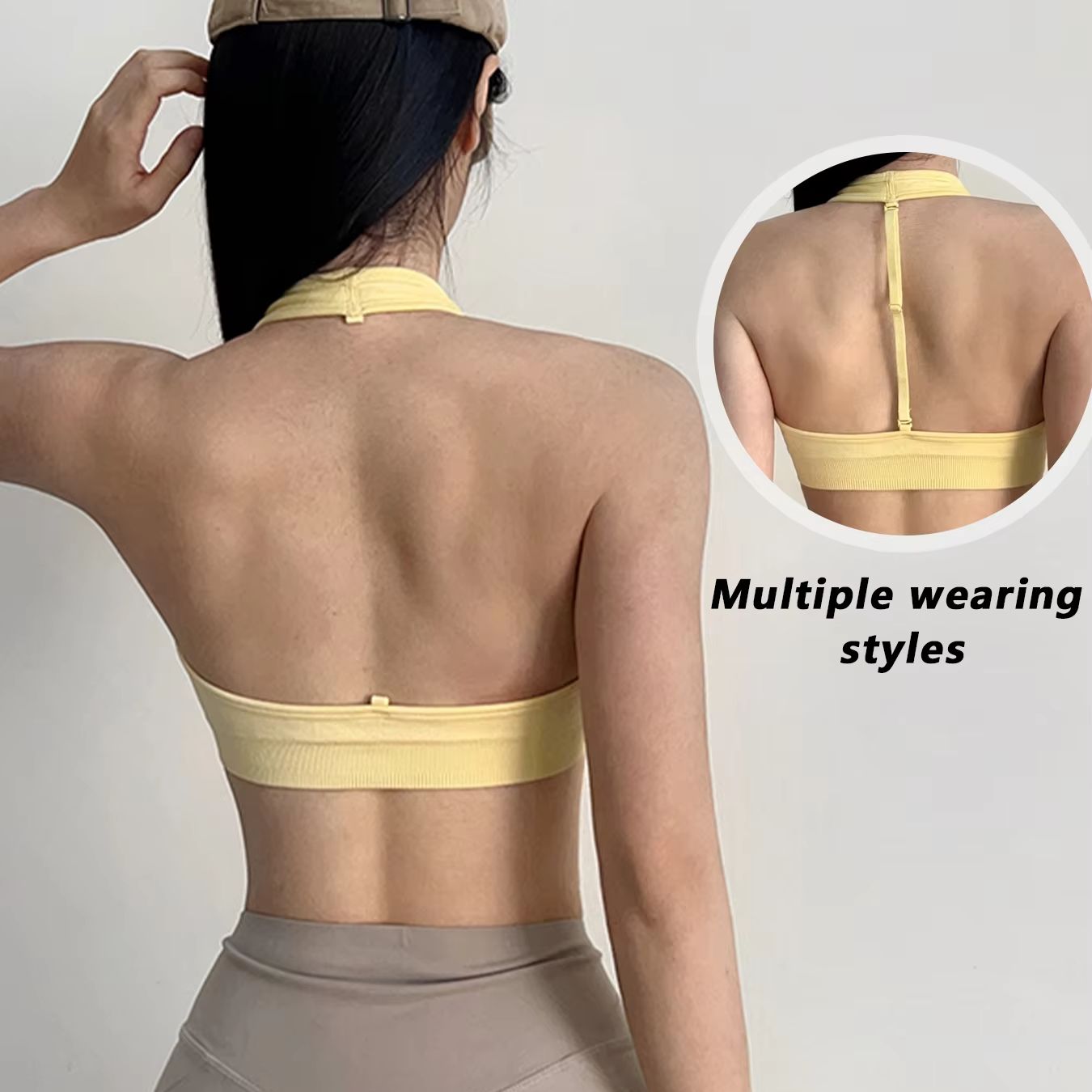 Suspender Tank Top - Damski biustonosz sportowy typu T-back z