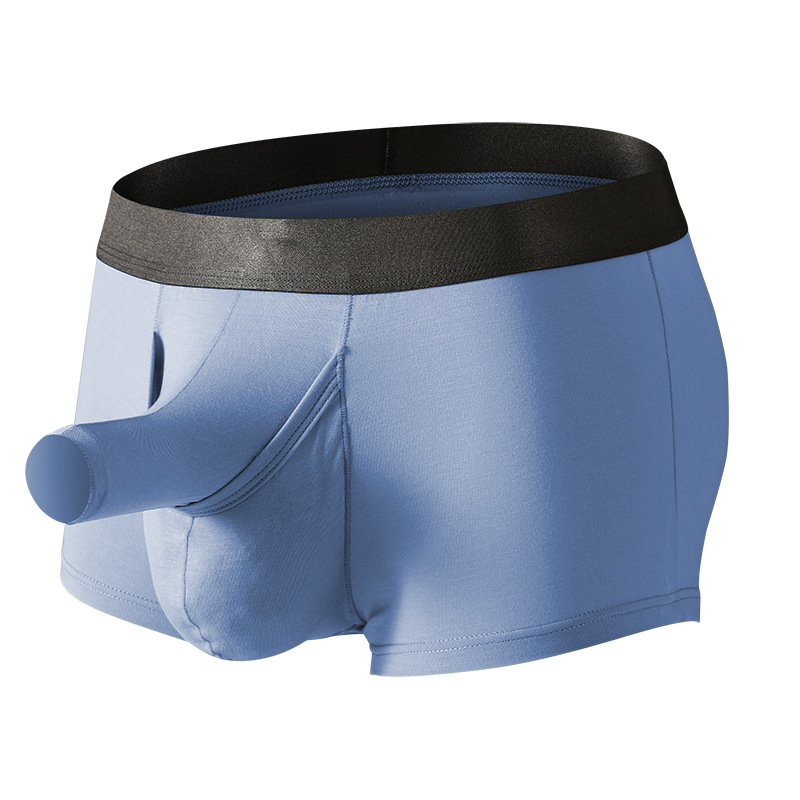 Bamboo Fiber Trunk - Majtki męskie z dziobem słonia, otwarta