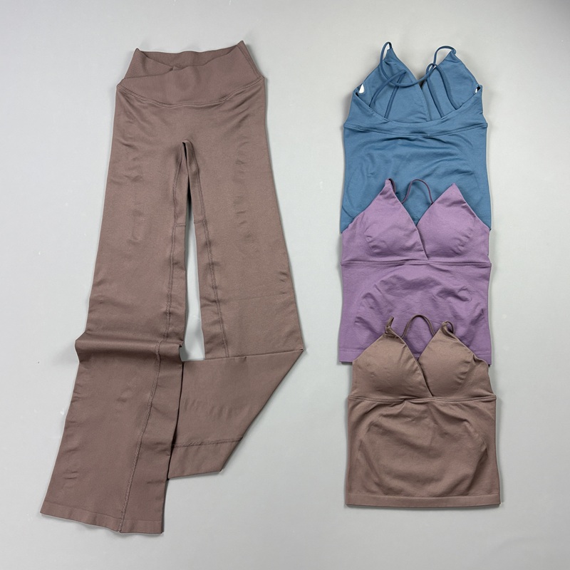Suspender Tank Top - 2-częściowy damski bezszwowy zestaw do jogi