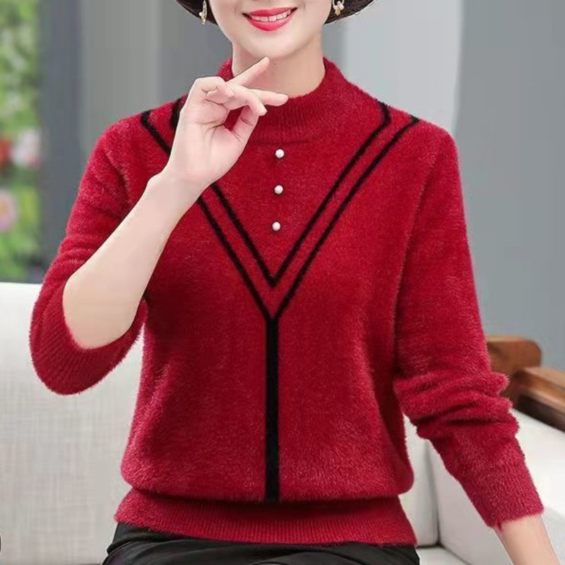 Damski jesienno-zimowy solidny – Undershirt Crew Neck recenzja i cena