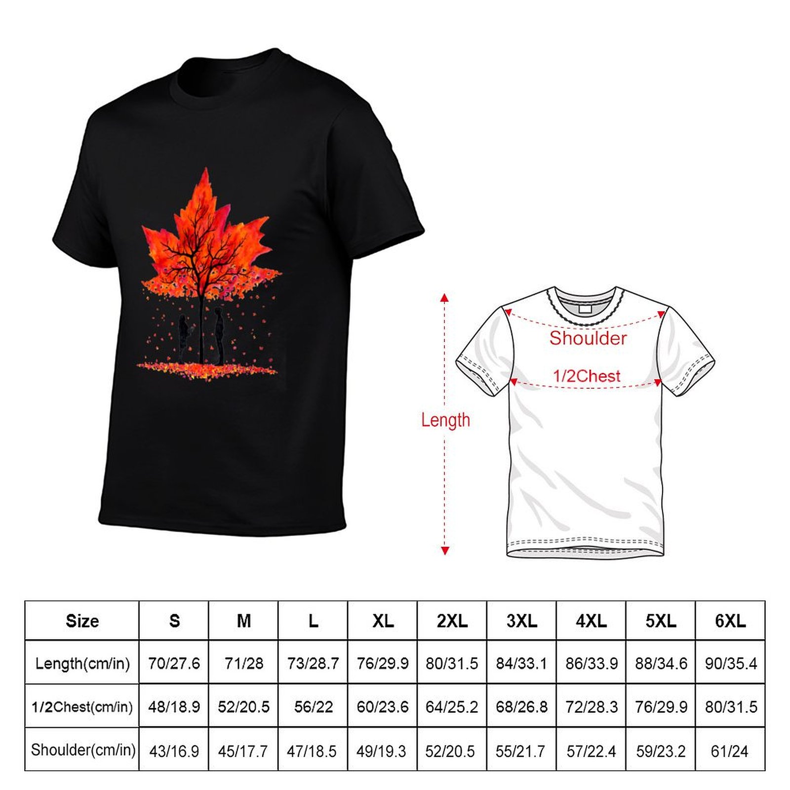 Koszulka Love under the Maple  – Undershirt Crew Neck recenzja i cena